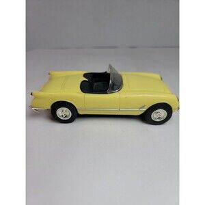 1957 Chevrolet Corvette Convertible Yellow Diecast Model Car